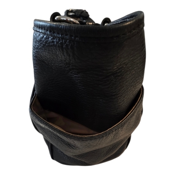 Coach Park Carrie Black  Pebbled Leather Tote Hand Bag Shoulder Bag# F29898 - Picture 7 of 16